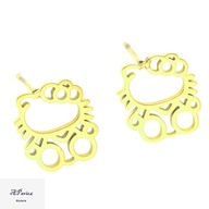 Eap37893 Kolczyki dziecięce złocone HelloKitty