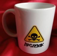 Kubek handmade z humorystycznym napisem