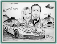 Karykatura na prezent ze zdjęcia SUPER PROMOCJA X 3 !!!