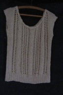 KAMIZELKA BEZRĘKAWNIK SREBRNA NITKA WARKOCZE ROZM S/M