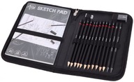 SZKICOWNIK ZESTAW OŁÓWKÓW DO SZKICOWANIA ETUI CREATIVE ARTIST PROFESJONALNY