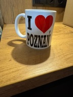 Kubek I Love Poznań 330 ml ceramiczny I love Poznań prezent nadruk miasto