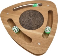 DRAPAK DLA KOTA do drapania ZABAWKA TEKTUROWY KARTONOWY piłka poziomy