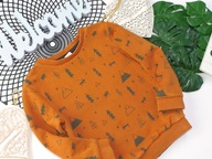 TU - karmelowa bluza choinki r 92/98