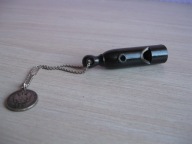 Stary niemiecki marszowy gwizdek Wehrmachtu Waffen-SS Luftwaffe