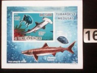Ryby , rekiny , Wyspy Św. Tomasza i Książęca, MNH cięty
