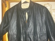 BOMBERKA R-S-SKÓRA NATURALNA FUTERKO -OCIEPLANA.