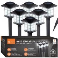 Zestaw 6x Lamp Solarne LED Ogrodowe Wbijane IP44