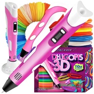 Długopis 3D GALAXIA 3D PEN długopis różowy dla dzieci