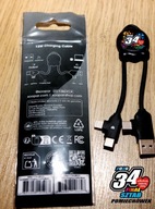 Kabel wielofunkcyjny z wejściami USB-A i USB-C Lightning 34 Finał WOŚP