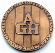 Medal 60-lecie Uczelni AGH Kraków 1919-1979 Mennica Warszawska