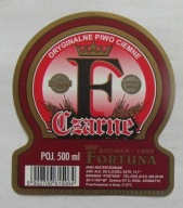 ETYKIETA PIWO CIEMNE CZARNE BROWAR FORTUNA MIŁOSŁAW