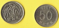 KOREA 50 WON 2007 r.