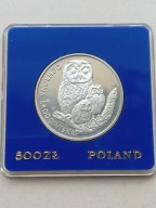 Stara moneta kolekcjonerska 500 zł Sowa - 1986 r