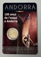 2 euro Andora 2024 Narciarstwo MENNICZA!!!
