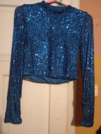 Crop top z cekinami noisy may