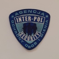 emblemat - naszywka ochrona - AGENCJA OCHRONY - INTER - POL