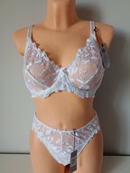 Śliczna markowa bielizna komplet ENVIE UK 40DD EUR 90DD dół 18-20