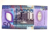 SAMOA - 50 tala 2025, P-50, UNC, polimer, piękny banknot !!!