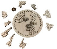 Układanka Logiczna Montessori Puzzle - Mandala