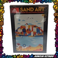 26. SAND ART Zestaw do malowania piaskiem MIASTO I KWIATY Red Castle