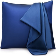 Luksusowe poszewki satyna jedwabna 40x40 cm 2 sztuki