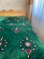 Koc 100% z wełny Merino i polaru (200x220cm)