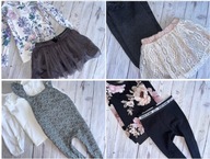 MEGA PAKA 61szt ZESTAW UBRANEK dla córci r.86-92 dziewczynki jesień PEREŁKI