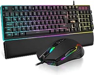 Przewodowa Klawiatura + Mysz Redthunder K10 Gaming +Poduszka pod nadgarstek