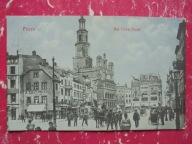 POZNAŃ POSEN STARY RYNEK ŻYCIE ULICY MIESZCZANIE 1910 RRR