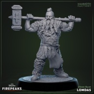 Lomdas - Firepeaks - figurka RPG DnD D&D - druk 3D 14K