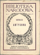 SOFOKLES ANTYGONA BN BIBLIOTEKA NARODOWA OSSOLINEUM unikat