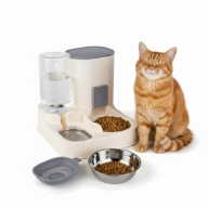 PODAJNIK KARMY i WODY DLA PSA KOTA AUTOMATYCZNY Miska Poidło Dozownik 2w1