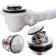 SYFON BRODZIKOWY KLIK-KLAK Z SITKIEM DO KABINY PRYSZNICOWEJ PRYSZNICA FI50