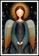 A2 OBRAZ PLAKAT ANIOŁ, PLAKAT Z ANIOŁEM, ANIELSKIE SKRZYDŁA, ANIELICA, NR2