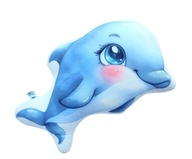 Poduszka kształtka przytulanka delfin