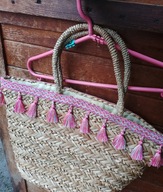Torebka koszyk z frędzlami accesories