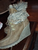 Buty zimowe damskie 37 koturn