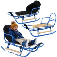 SANKI DLA DZIECI Z OPARCIEM PODNÓŻKIEM SZNURKIEM POLSKA PRODUKCJA SOLIDNE