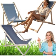 LEŻAK DREWNIANY STANDARD – GOTOWY DO UŻYTKU, SZARY