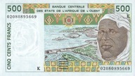 Senegal - 500 Francs - 2002 - P710K - St.1