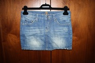 Jeansowa spódniczka mini marki 7 For All Mankind