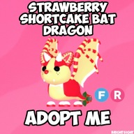 Strawberry Shortcake Bat Dragon | Adopt Me |Roblox