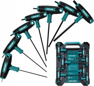 Zestaw kluczy imbusowych T uchwyt sześciokątny 7 rozmiarów SAE