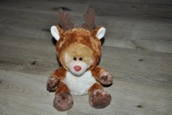 pluszak maskotka miś w czapie renifera Kell toys