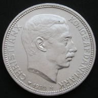 Dania 2 korony 1930 - król Christian X - srebro