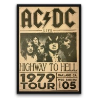 Plakat z ramą 40x50cm ACDC rock muzyka | Pomysł na Prezent