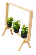 Drewniany kwietnik stojak półka ogrodowa regał na doniczki naturalne drewno