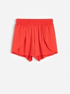 Reserved spodenki piżamowe szorty czerwone piżama luźne drapowane wygodne S