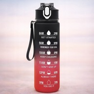BIDON NA WODĘ 750ML SPORTOWY FTINES BUTELKA Z UCHWYTEM I MIARĄ MOTYWACYJNĄ